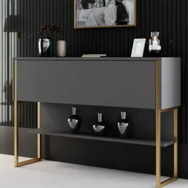 Комод Trendy Luxe 80 x 120 x 30см / ДСП / Антрацит photo 3