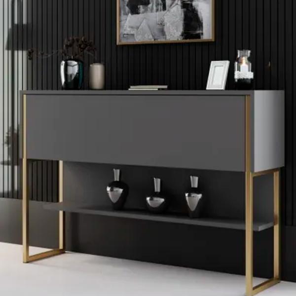 Комод Trendy Luxe 80 x 120 x 30см / ДСП / Антрацит photo 3
