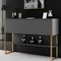 Комод Trendy Luxe 80 x 120 x 30см / ДСП / Антрацит photo 3