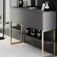 Комод Trendy Luxe 80 x 120 x 30см / ДСП / Антрацит photo 4