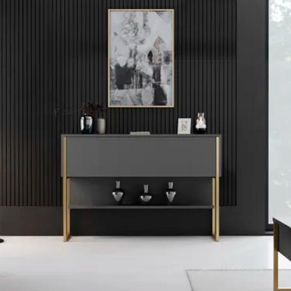 Комод Trendy Luxe 80 x 120 x 30см / ДСП / Антрацит photo 5