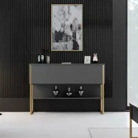 Комод Trendy Luxe 80 x 120 x 30см / ДСП / Антрацит photo 5