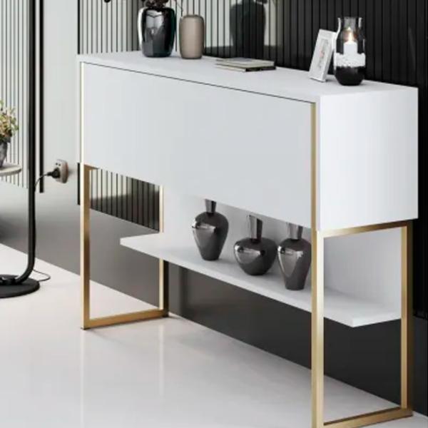 Comodă Trendy Luxe 80 x 120 x 30 / PAL / White photo 4