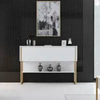 Комод Trendy Luxe 80 x 120 x 30см / ДСП / White photo 5