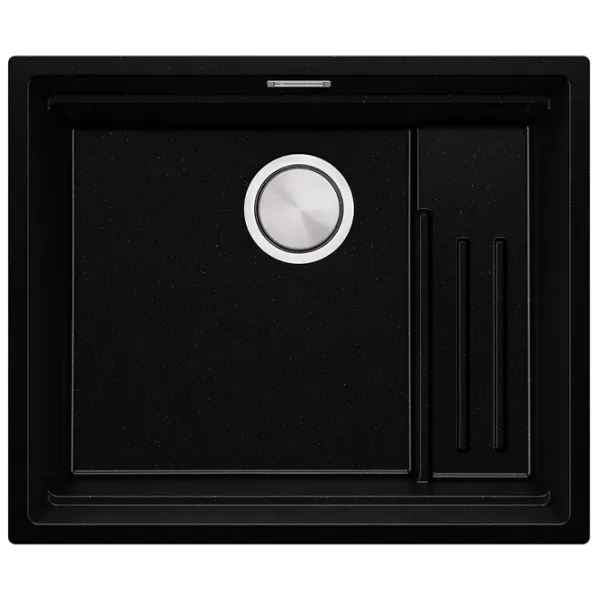Кухонная мойка PRIMAGRAN PRAGUE 60 Step Level 47 x 56 / Гранит / Черный металлик photo 1