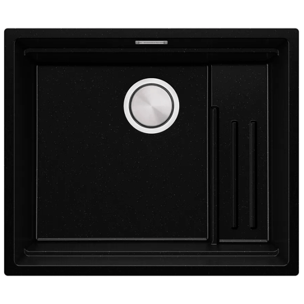 Кухонная мойка PRIMAGRAN PRAGUE 60 Step Level 47 x 56 / Гранит / Черный металлик photo 1