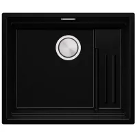 Кухонная мойка PRIMAGRAN PRAGUE 60 Step Level 47 x 56 / Гранит / Черный металлик