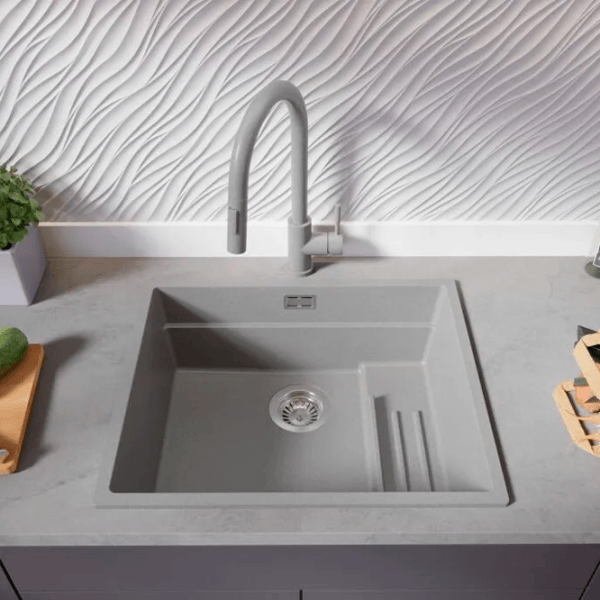 Кухонная мойка PRIMAGRAN PRAGUE 60 Step Level 47 x 56 / Гранит / Серый photo 5