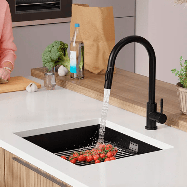Кухонная мойка PRIMAGRAN PRAGUE 60 Level Undermount 47 x 46 / Гранит / Черный photo 7