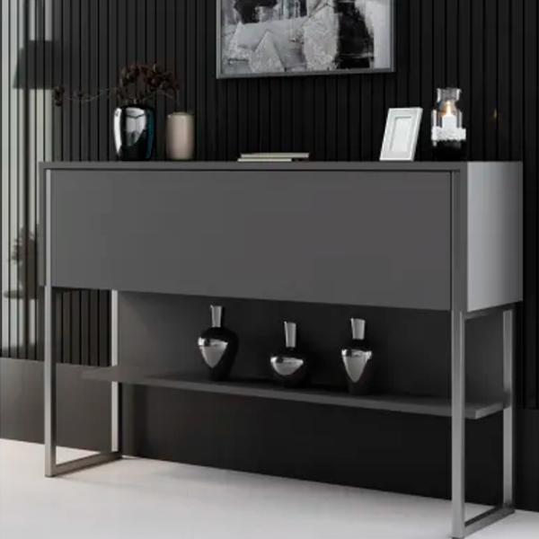 Comodă Trendy Luxe 80 x 120 x 30 / PAL / Antracit photo 3