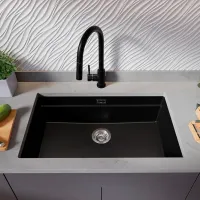 Chiuvetă PRIMAGRAN PRAGUE 80 Level Undermount 47 x 76 / Granit / Black photo 5