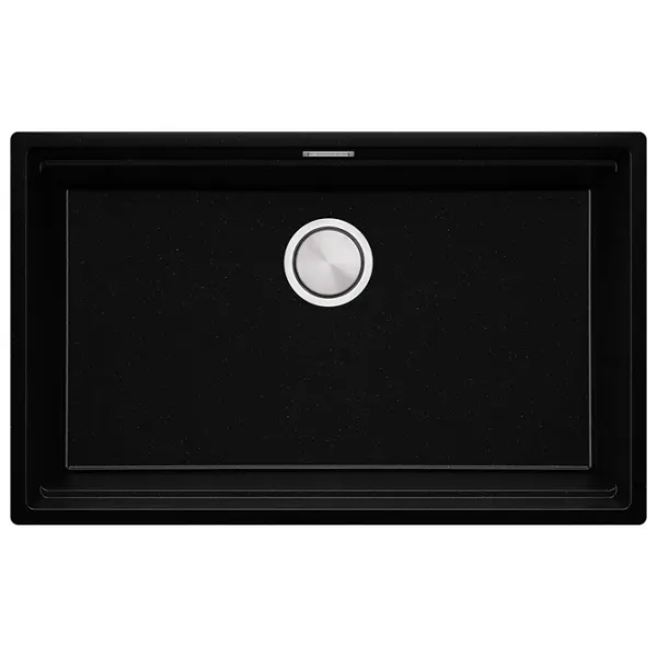 Кухонная мойка PRIMAGRAN PRAGUE 80 Level Undermount 47 x 76 / Гранит / Черный металлик photo 1