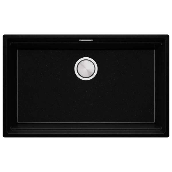 Кухонная мойка PRIMAGRAN PRAGUE 80 Level Undermount 47 x 76 / Гранит / Черный металлик photo 1