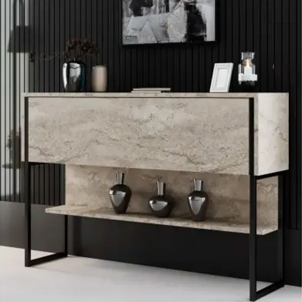 Comodă Trendy Luxe 80 x 120 x 30 / PAL / Travertine photo 2