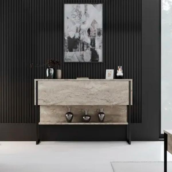 Comodă Trendy Luxe 80 x 120 x 30 / PAL / Travertine photo 4
