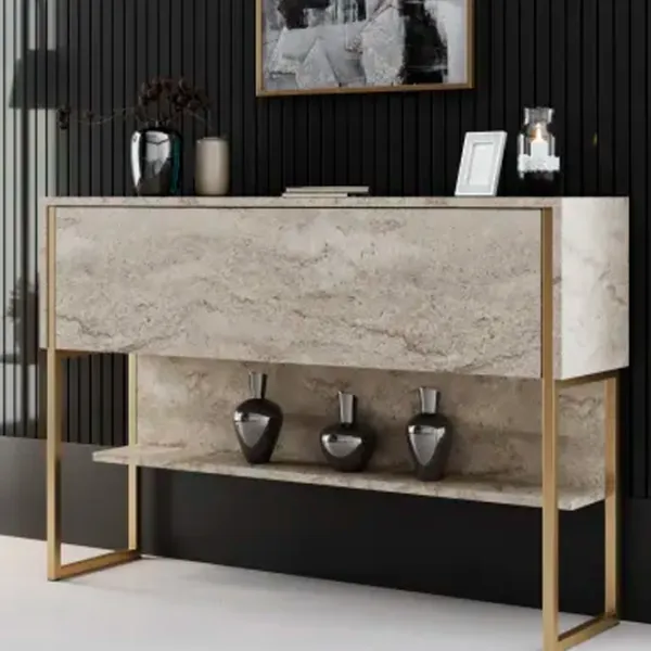 Comodă Trendy Luxe 80 x 120 x 30 / PAL / Travertine photo 2