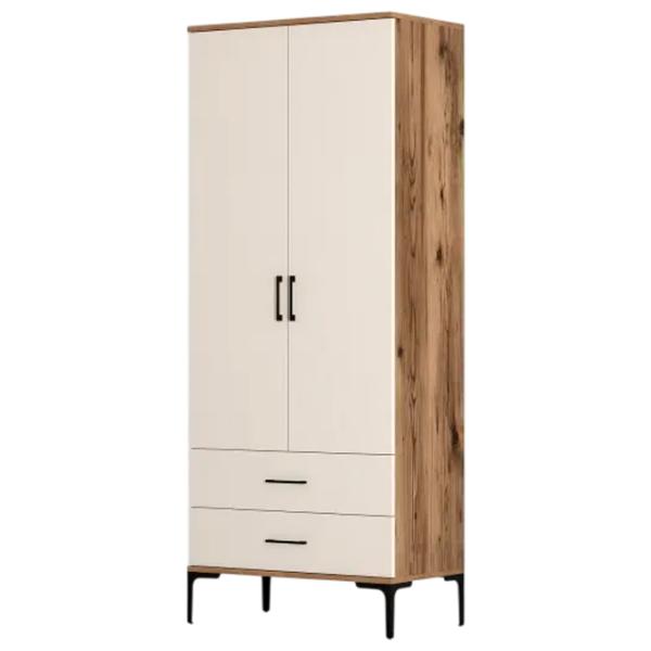 Dulap pentru haine Trendy Kumsal T 80 x 47.5 x 201.4 / PAL melaminat / Walnut photo 1