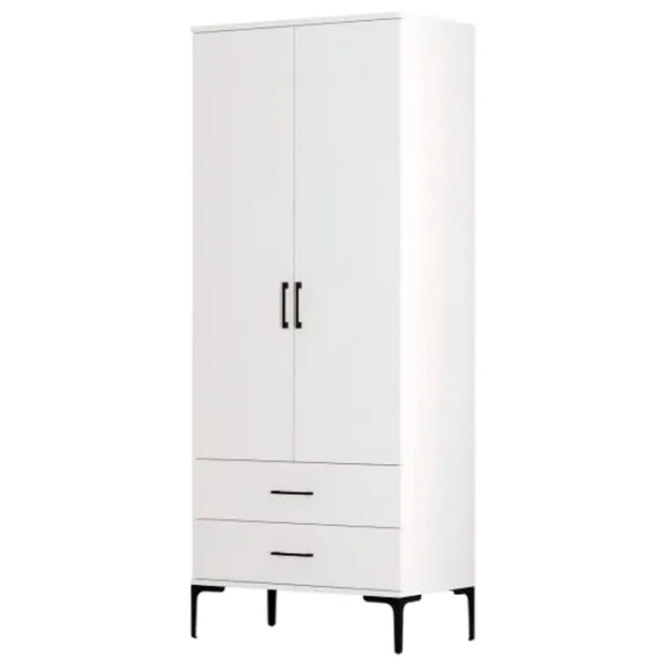 Dulap pentru haine Trendy Kumsal T 80 x 47.5 x 201.4 / PAL melaminat / White photo 1