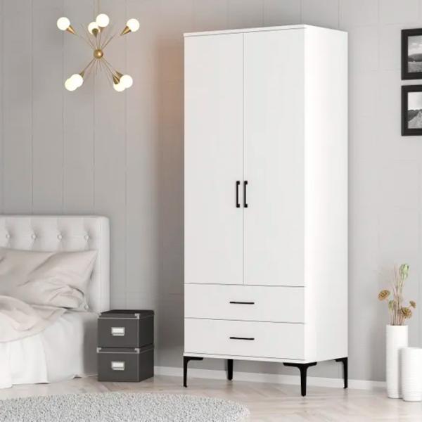 Dulap pentru haine Trendy Kumsal T 80 x 47.5 x 201.4 / PAL melaminat / White photo 5