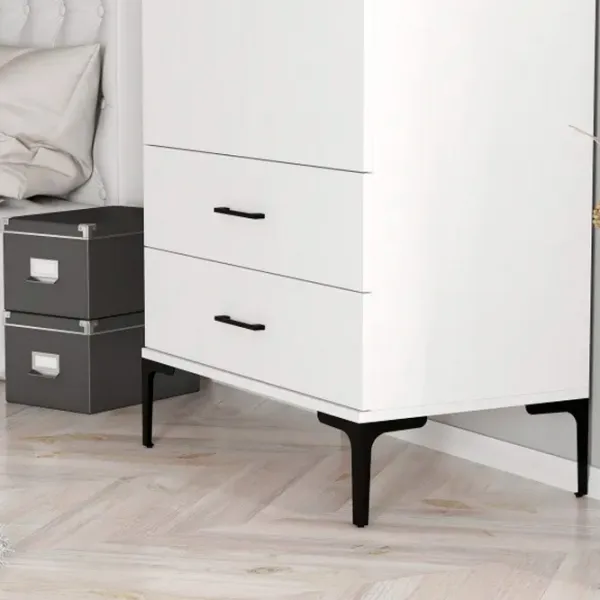 Dulap pentru haine Trendy Kumsal T 80 x 47.5 x 201.4 / PAL melaminat / White photo 6