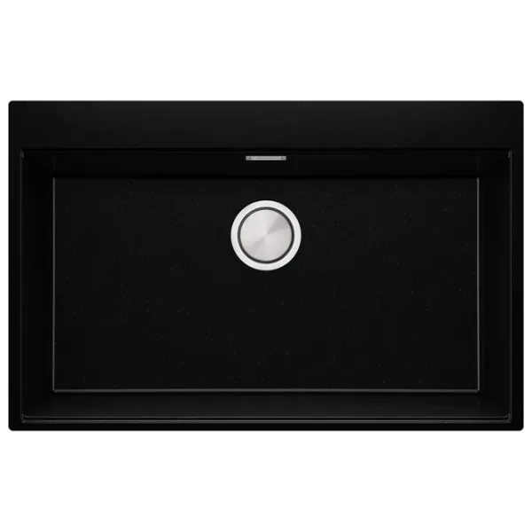 Кухонная мойка PRIMAGRAN OSLO 80 Top 53 x 78 / Гранит / Черный металлик photo 1
