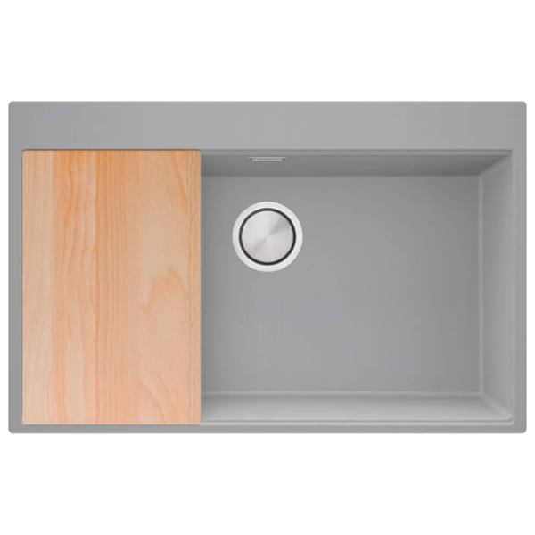 Кухонная мойка PRIMAGRAN OSLO 80 Top 53 x 78 / Гранит / Серый photo 2
