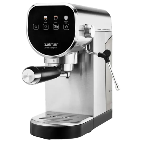 Кофемашина ZELMER ZCM7300 Рожковая / 0.9 л / Нержавеющая сталь photo 1