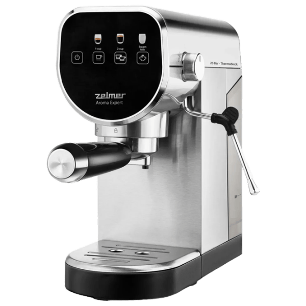 Кофемашина ZELMER ZCM7300 Рожковая / 0.9 л / Нержавеющая сталь photo 1