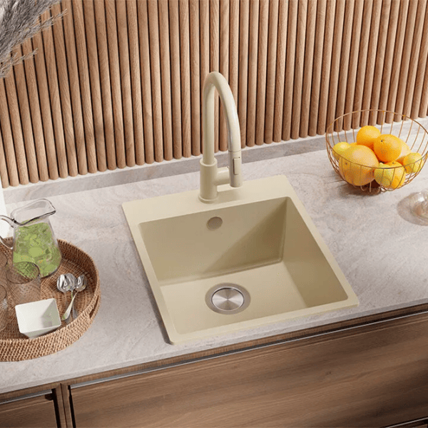 Кухонная мойка PRIMAGRAN RIGA 45 50 x 43 / Гранит / Бежевый photo 4