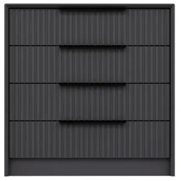 Comodă Trendy Kale Luxe 77 x 45 x 72 / Lemn / Antracit photo 2