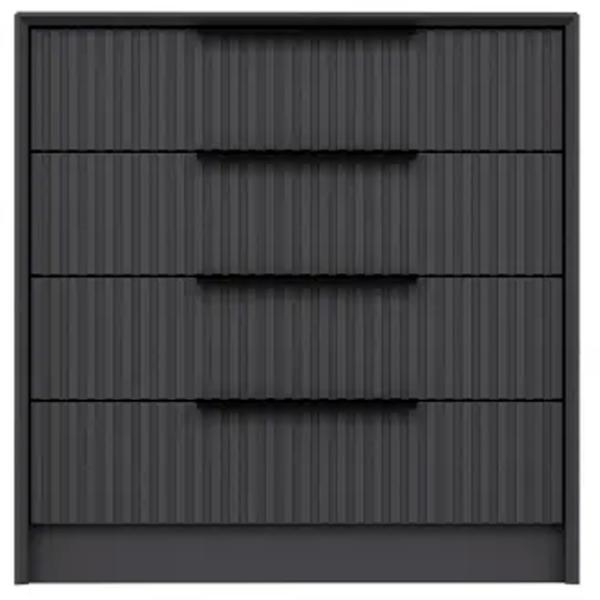 Comodă Trendy Kale Luxe 77 x 45 x 72 / Lemn / Antracit photo 2