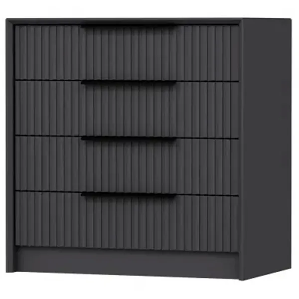 Comodă Trendy Kale Luxe 77 x 45 x 72 / Lemn / Antracit photo 3