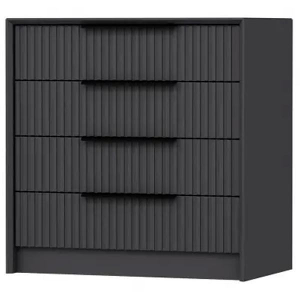 Comodă Trendy Kale Luxe 77 x 45 x 72 / Lemn / Antracit photo 3