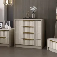 Комод Trendy Kale Luxe 77 x 45 x 72см / Дерево / Кремовый photo 3