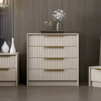 Комод Trendy Kale Luxe 77 x 45 x 72см / Дерево / Кремовый photo 4