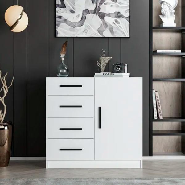 Комод Trendy Kale 47 x 90 x 85см / ДСП / White photo 4