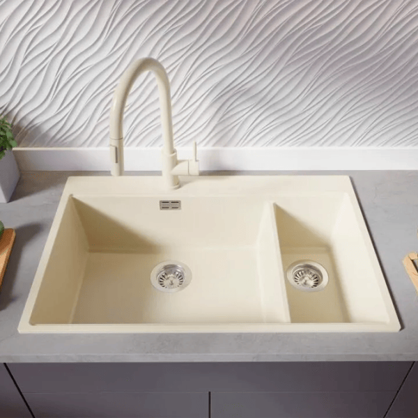Кухонная мойка PRIMAGRAN OSLO 80 Duo Top 53 x 78 / Гранит / Бежевый photo 6