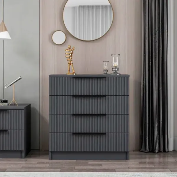 Комод Trendy Kale 42 x 72 x 85см / ДСП / Антрацит photo 4