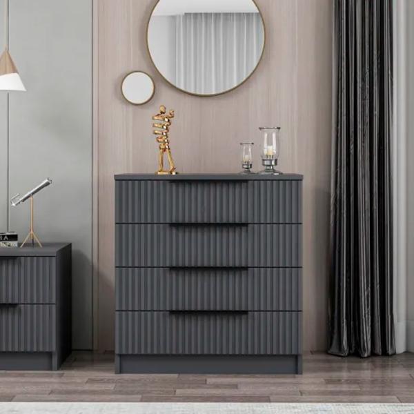 Комод Trendy Kale 42 x 72 x 85см / ДСП / Антрацит photo 4