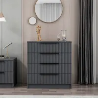 Комод Trendy Kale 42 x 72 x 85см / ДСП / Антрацит photo 4