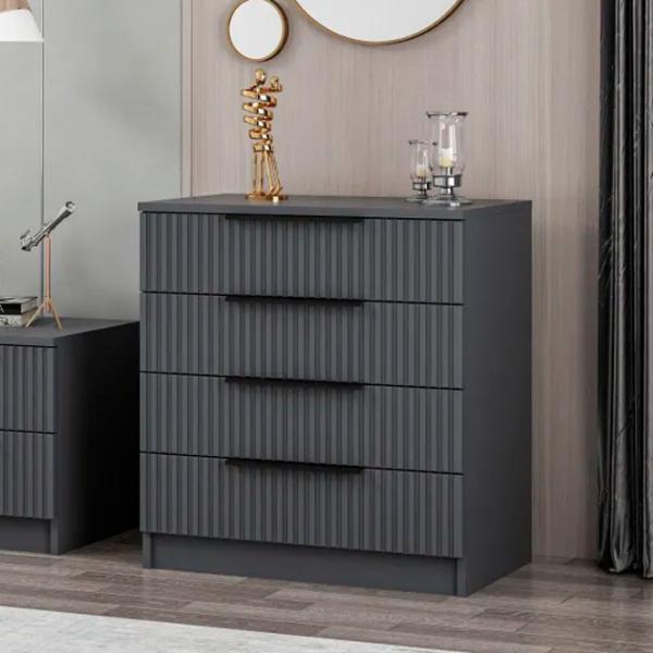 Комод Trendy Kale 42 x 72 x 85см / ДСП / Антрацит photo 5