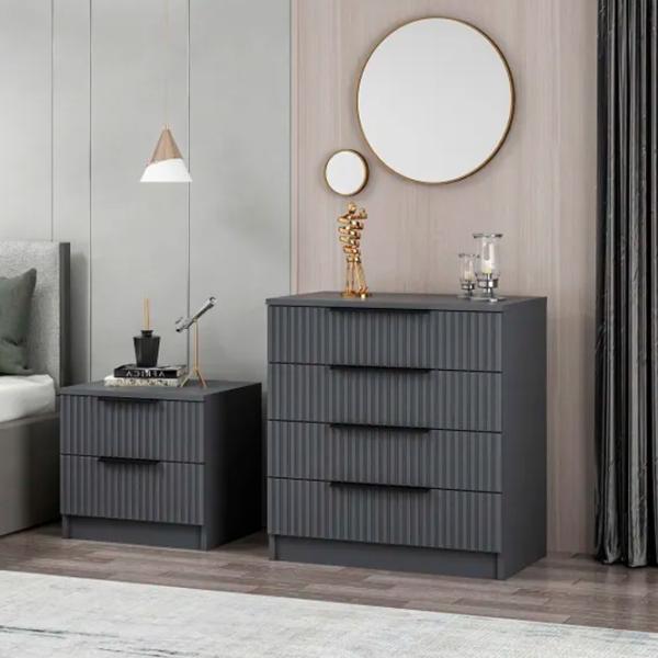 Комод Trendy Kale 42 x 72 x 85см / ДСП / Антрацит photo 6