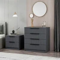 Комод Trendy Kale 42 x 72 x 85см / ДСП / Антрацит photo 6