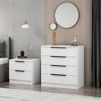 Комод Trendy Kale 42 x 72 x 85см / ДСП / White photo 6