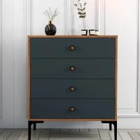 Comodă Trendy Lizbon 90.7 x 76 x 40 / PAL / Antracit photo 2
