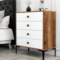 Comodă Trendy Lizbon 90.7 x 76 x 40 / PAL / White photo 2