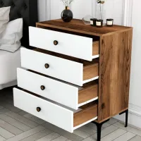 Comodă Trendy Lizbon 90.7 x 76 x 40 / PAL / White photo 5
