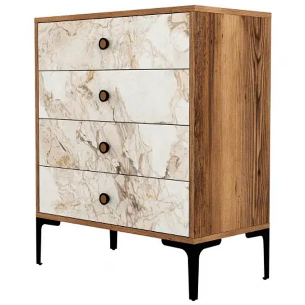 Комод Trendy Lizbon 90.7 x 76 x 40см / ДСП / Marmura White photo 1