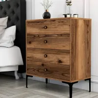 Комод Trendy Lizbon 90.7 x 76 x 40см / ДСП / Brown photo 3