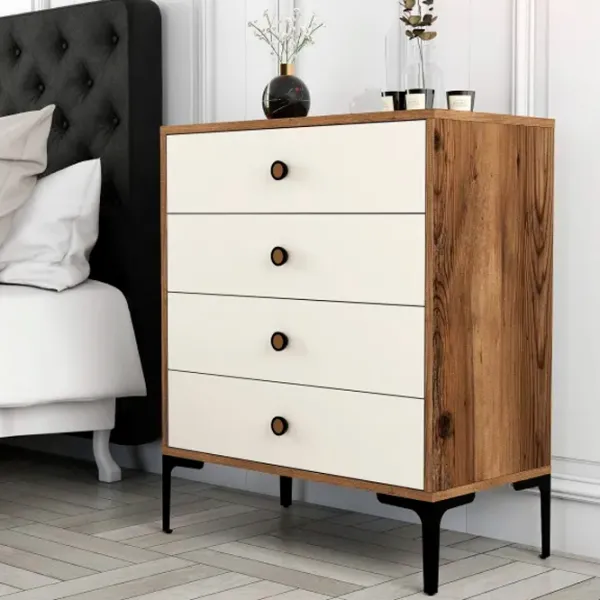 Комод Trendy Lizbon 90.7 x 76 x 40см / ДСП / Кремовый photo 2